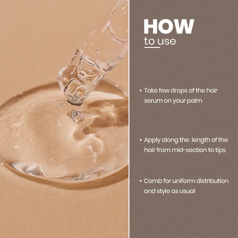 how to use moehair hair serum