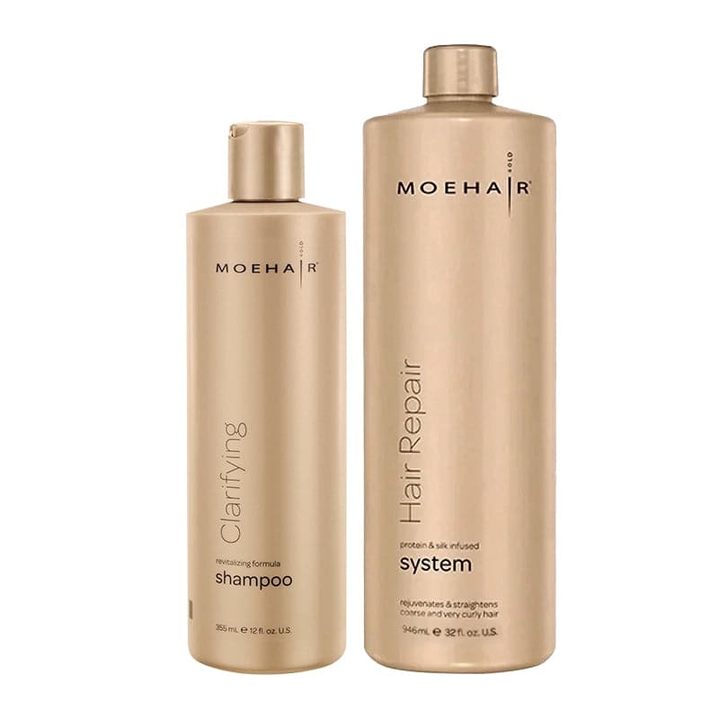 Hair Repair System and Clarifying Shampoo Combo