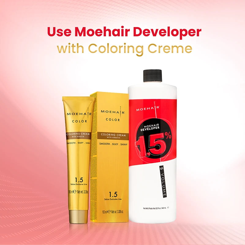Moehair 1.5%, 5 volume Hair Color Developer