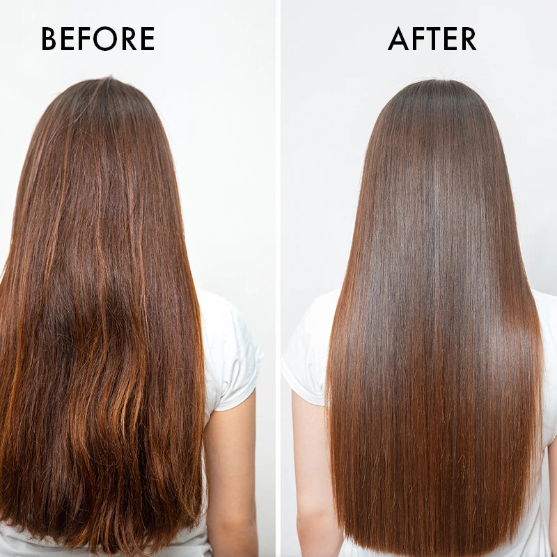 Before_and_After - Pack of color safe shampoo and conditioner with hair serum and leave in conditioner