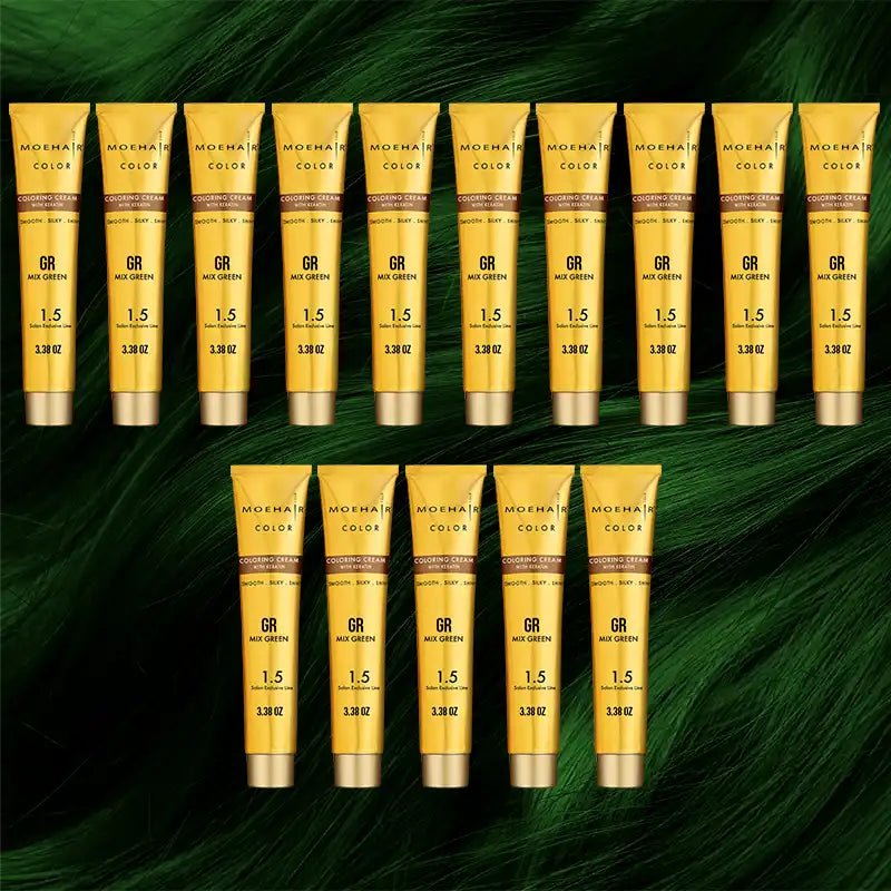 Pack of 15 - GR Mix Green Hair Color