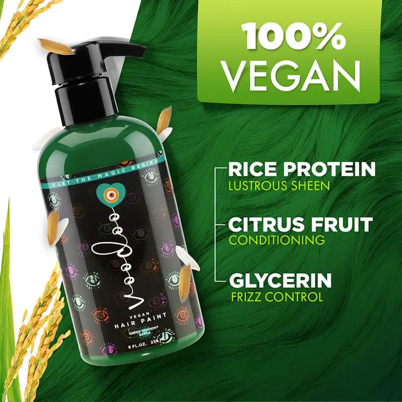 Vegan Green hair dye