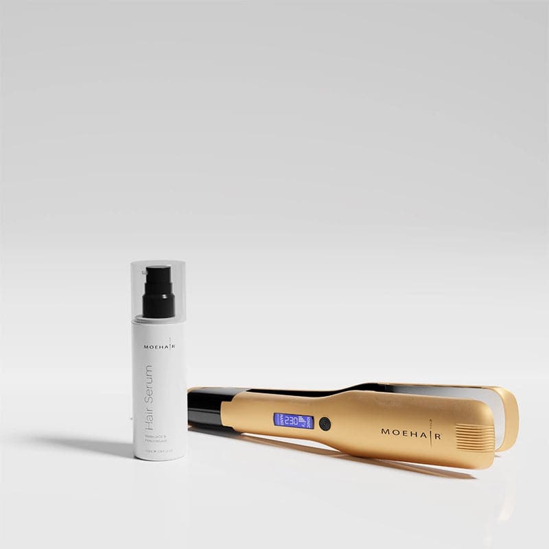 Hair Straightener and Hair Serum Combo