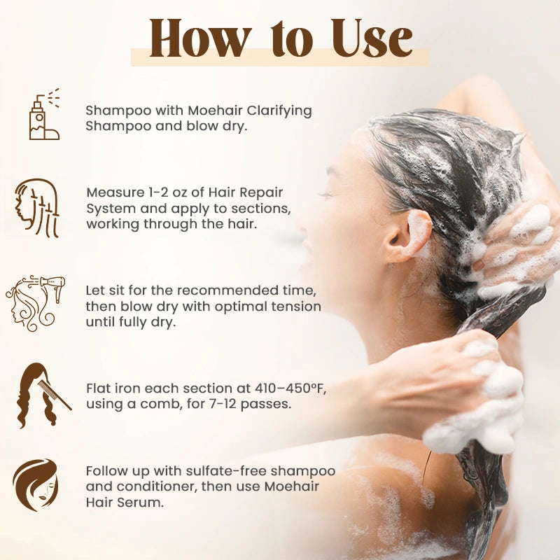 How to Use - Hair Repair System and Leave In Conditioner Combo