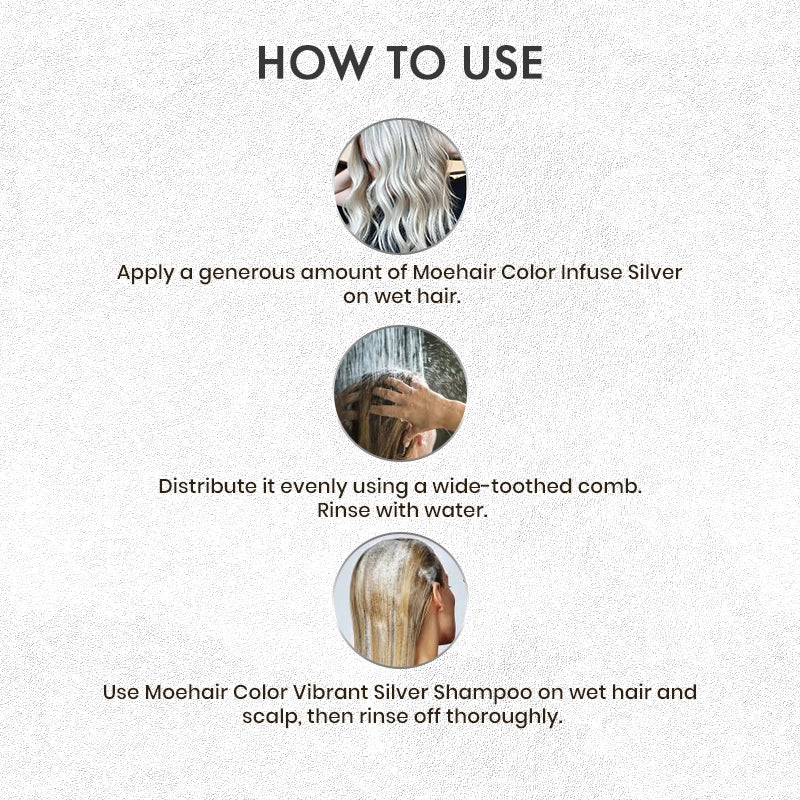 How to use - Silver Shampoo & Silver Toner - Combo