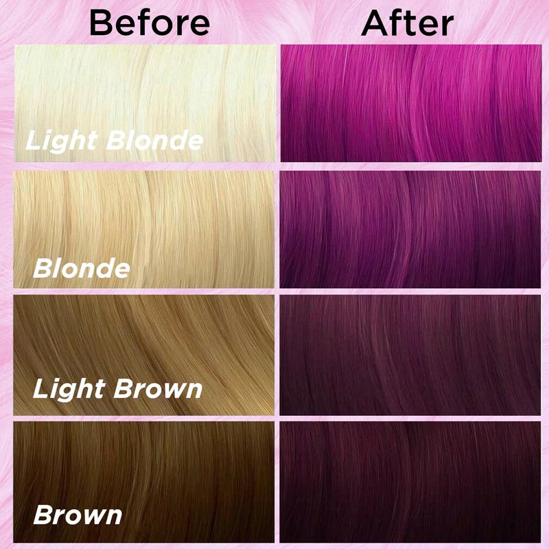 Majenta Hair Dye | Before and After | Moehair
