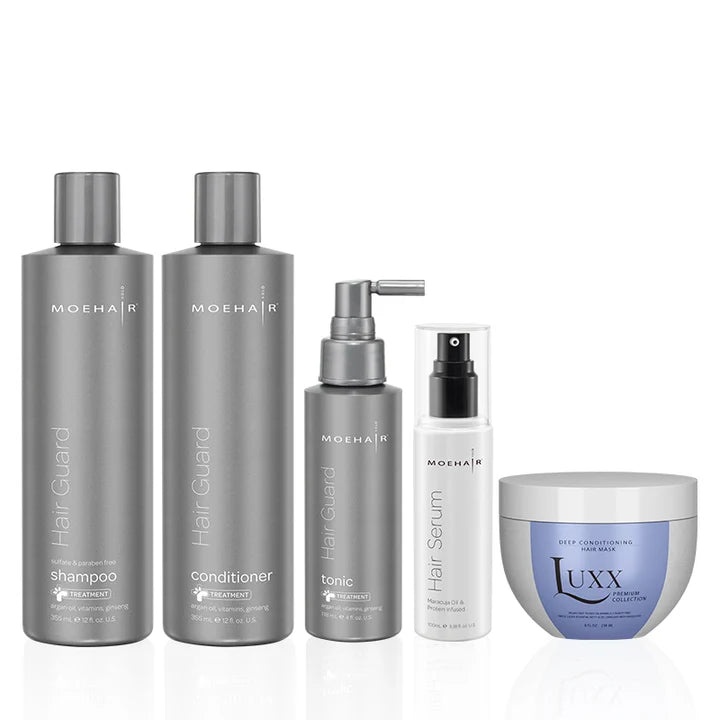 Pack of Anti hair fall Shampoo & Conditioner with Hair tonic, hair serum and Deep Conditioning Hair Mask