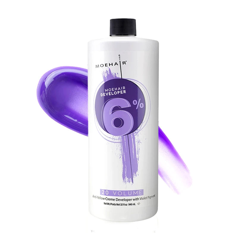 Moehair 6%, 20 volume Anti-Yellow Hair Color Developer