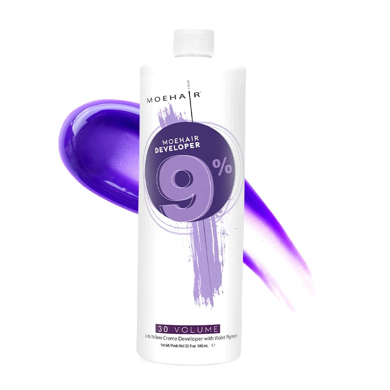 Moehair 9%, 30 Volume Anti-Yellow Hair Color Developer
