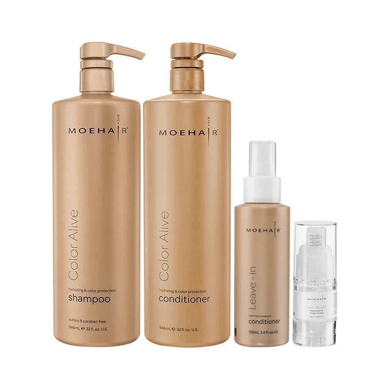 Pack of Color Alive Shampoo & Conditioner with Mini Leave-in Conditioner & Hair Serum