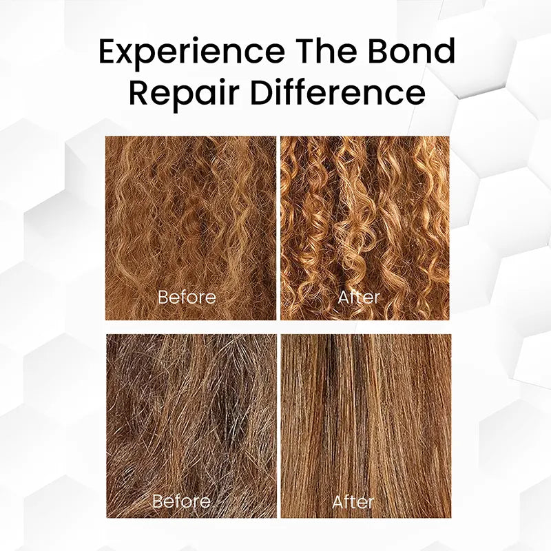 Before and After - Hair bonding treatment ( moeplex bond and seal )