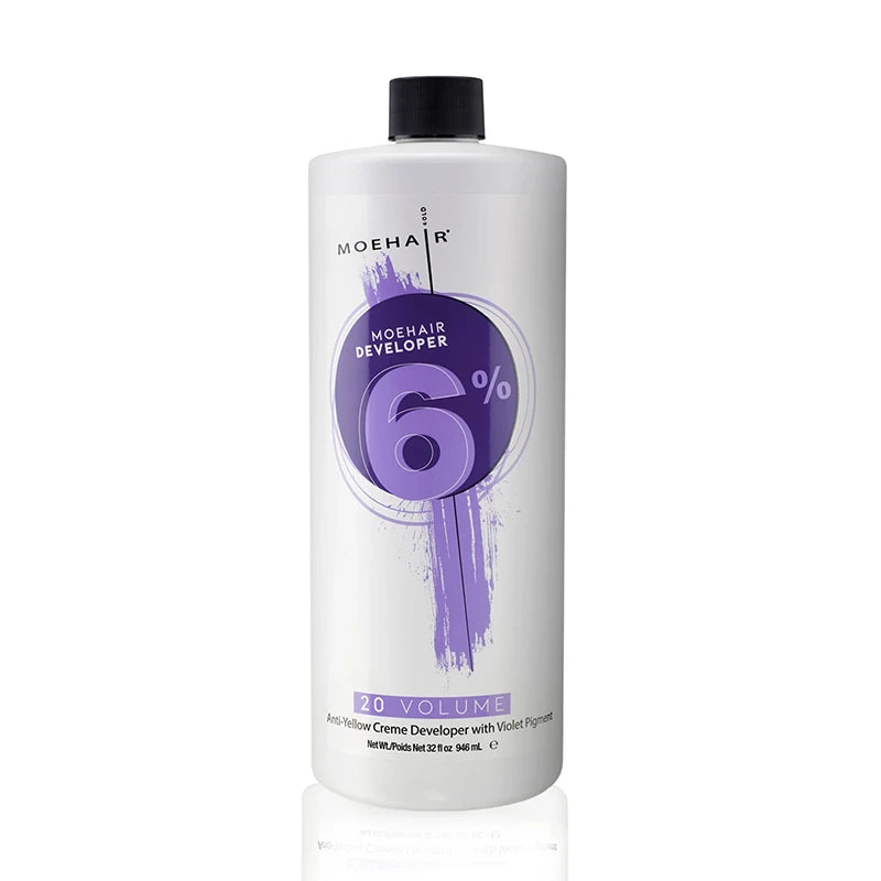 Moehair 6%, 20 volume Anti-Yellow Hair Color Developer