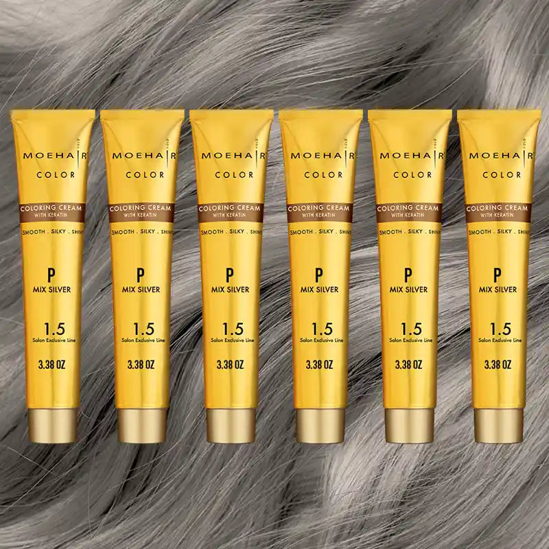 Pack of 6 - P Mix Silver Hair Color