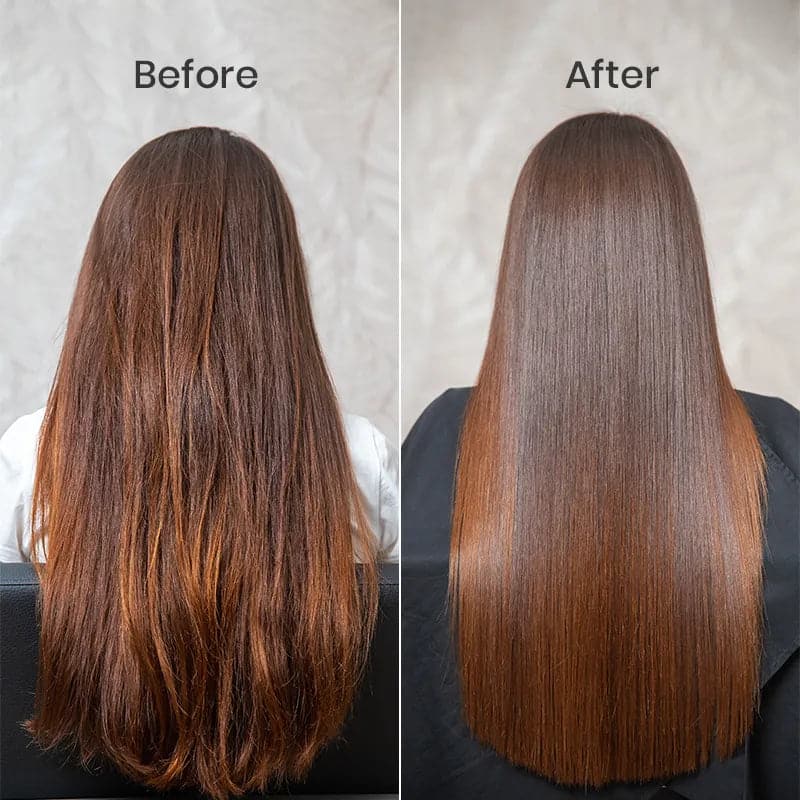 Protein Infused Shampoo and Conditioner with Leave-In Conditioner & Hair Serum - Before and After Use