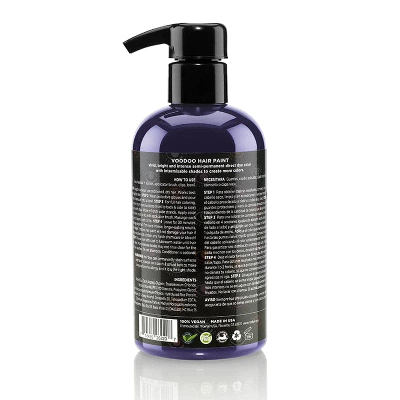 purple hair dye back image