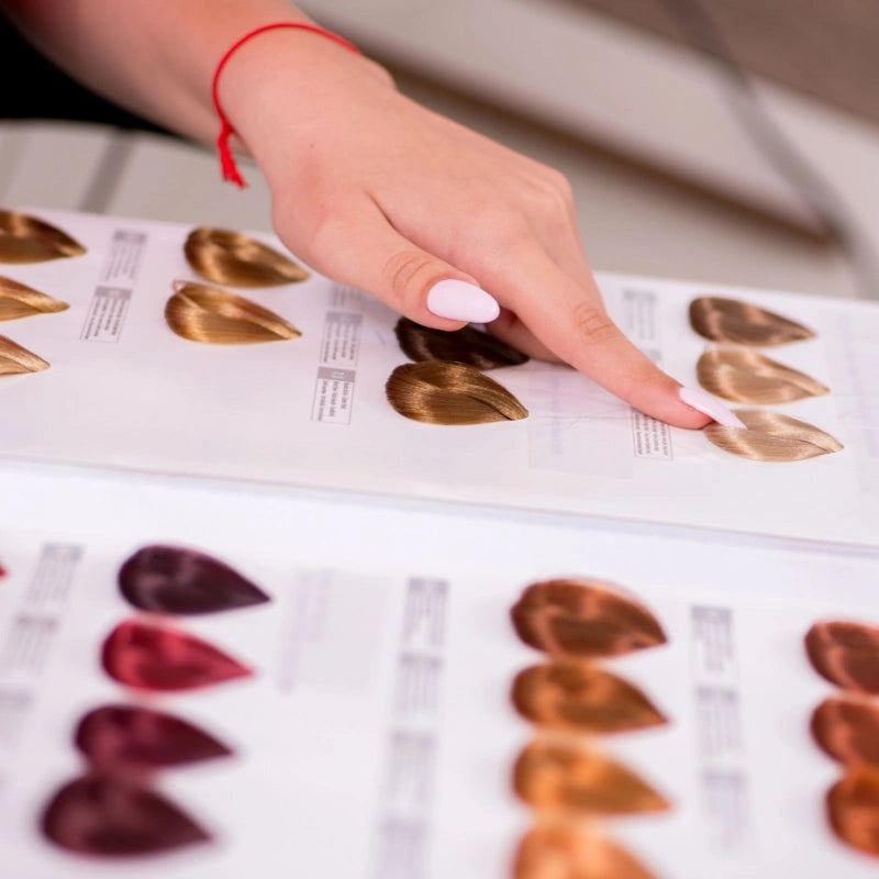 Moehair hair color swatch book