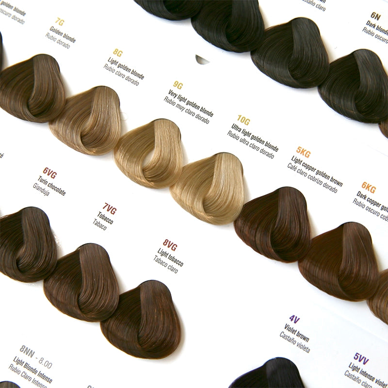 Hair Color Swatch Book