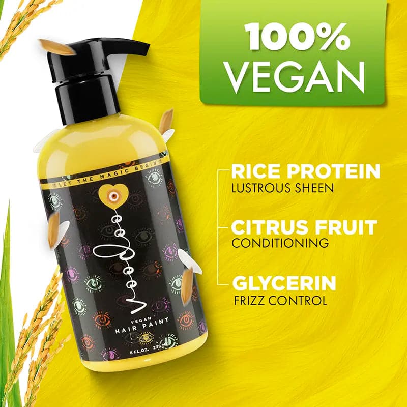 Vegan yellow hair dye