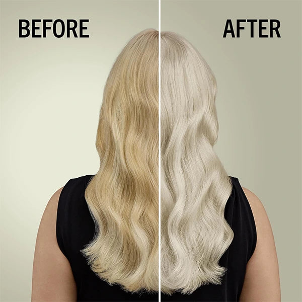 Before and after image of the product