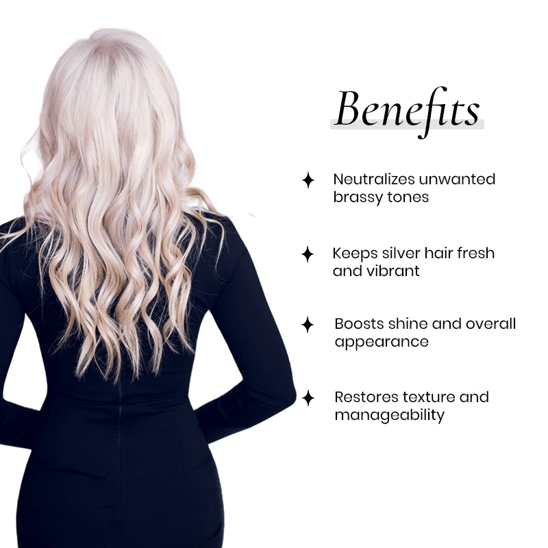 Benefits of Pack of Color Infuse Silver and Color Vibrant Silver Shampoo with Luxx Violet Deep Conditioning Mask