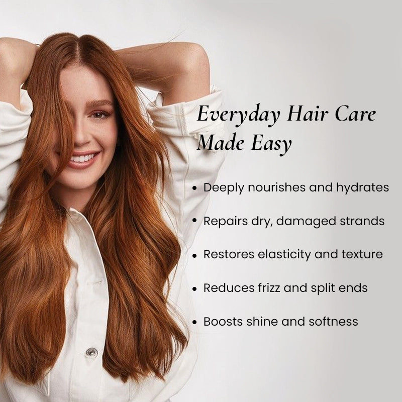 Benefits of the kit - Hair Serum, Leave-in Conditioner, Protein Shampoo & Conditioner, Thermal Shield and Hair Brush