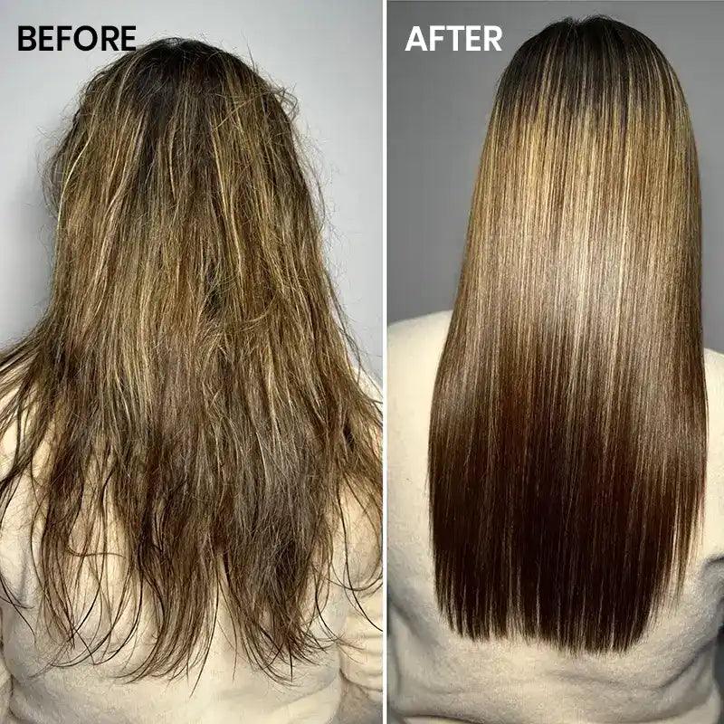 Before and After Use: Mini Color Alive Shampoo