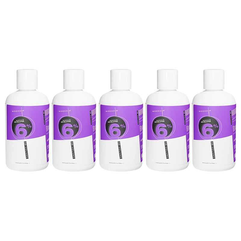 Pack of 5 - Moehair Hair Color Developer (6%, 20 volume) -5Oz