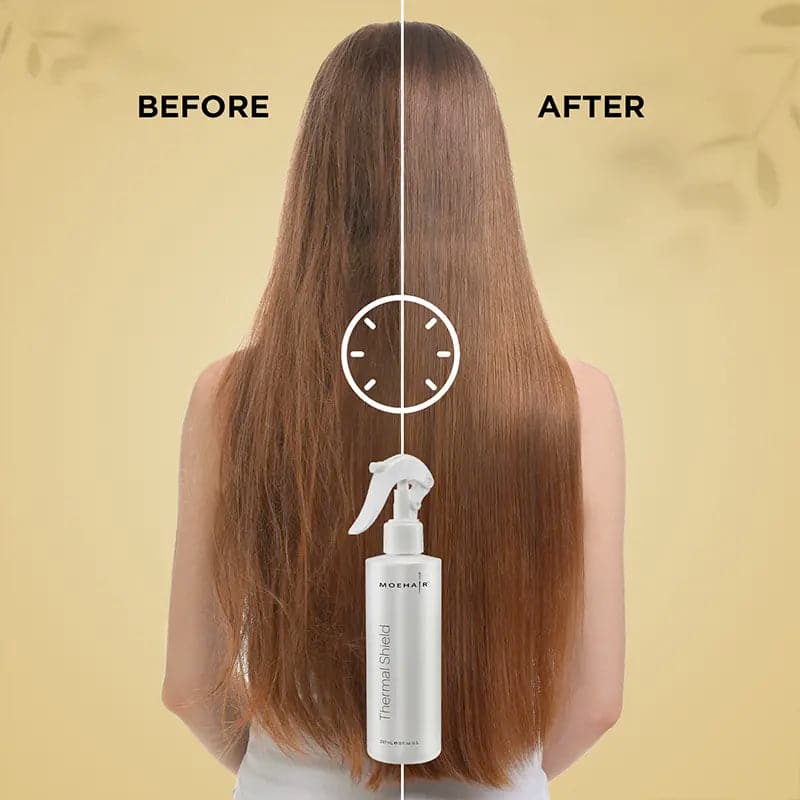before and after image of the product