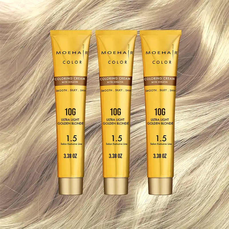 Pack of 3 - 10G Ultra Light Golden Blonde Hair Color