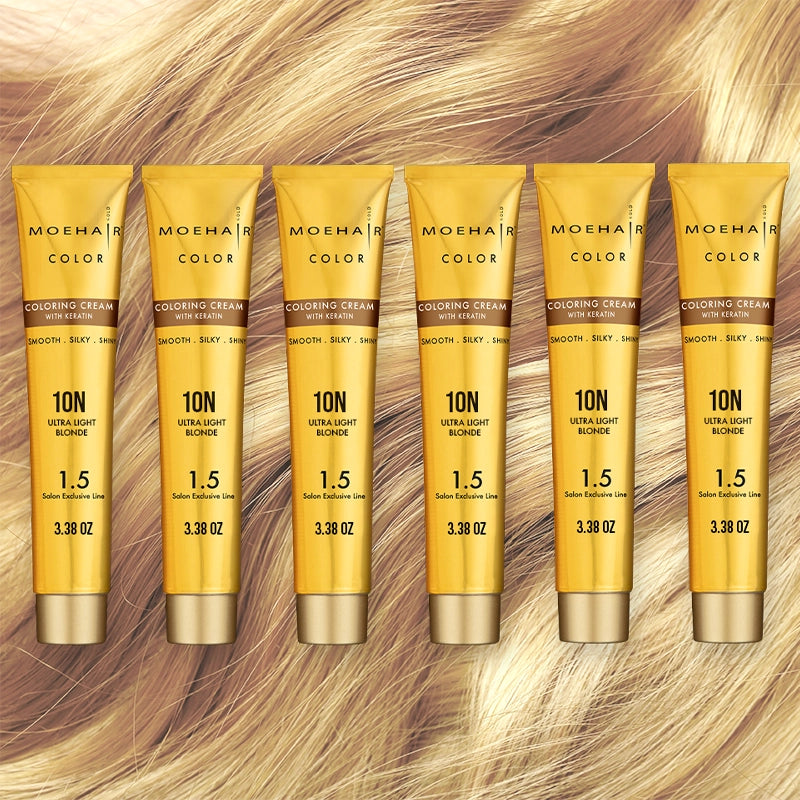 Pack of 6 - 10N Ultra Light Blonde Hair Color