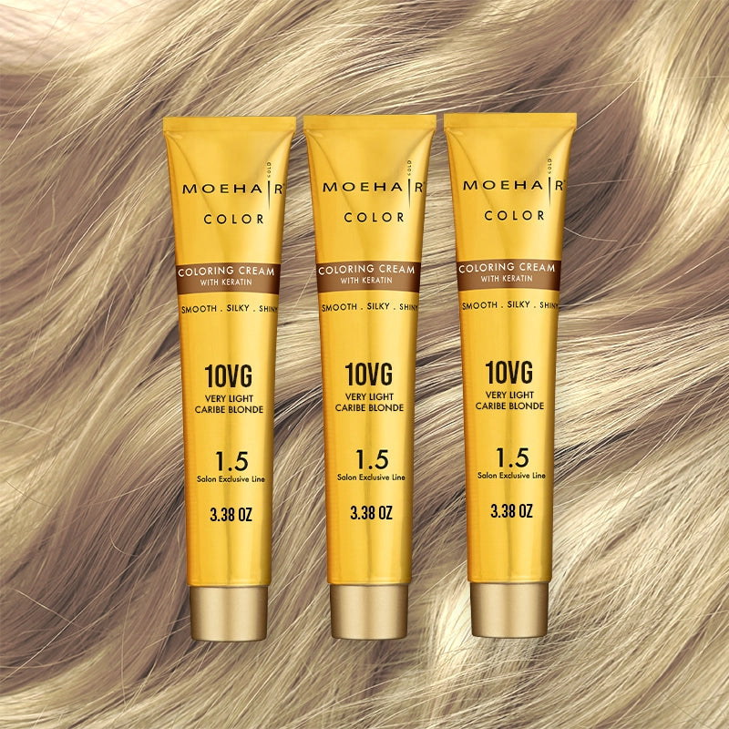 Pack of 3 - 10VG Very Light Caribe Blonde Hair Color