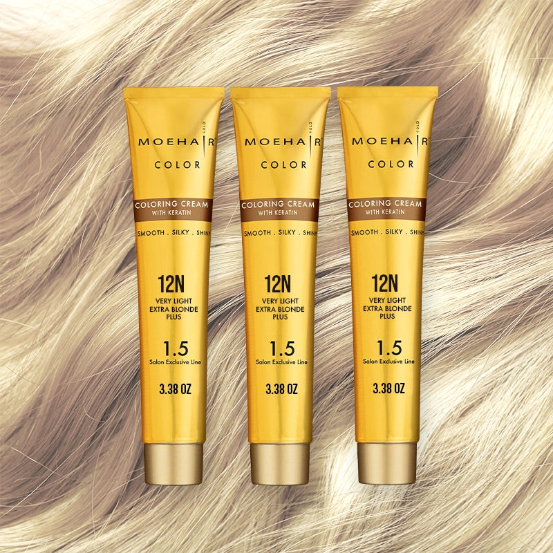 Pack of 3 - 12N Very Light Extra Blonde Plus Hair Color