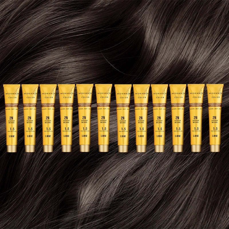Pack of 12 - 2N darkest brown hair color 