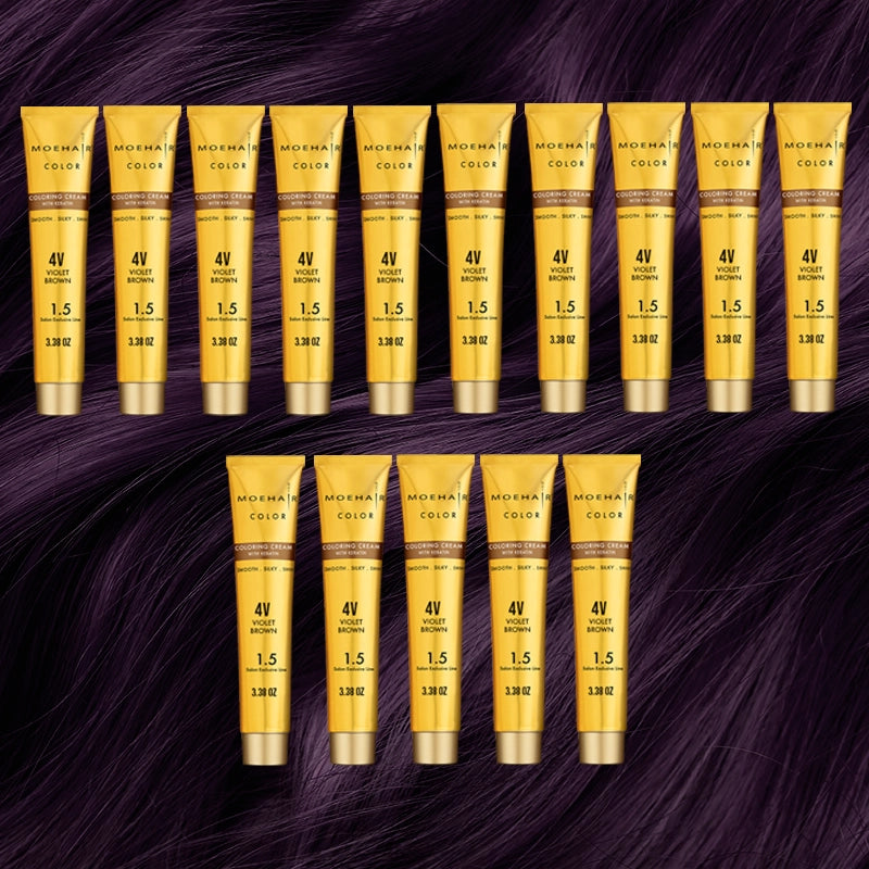 Pack of 15 - 4V Violet Brown Hair Color