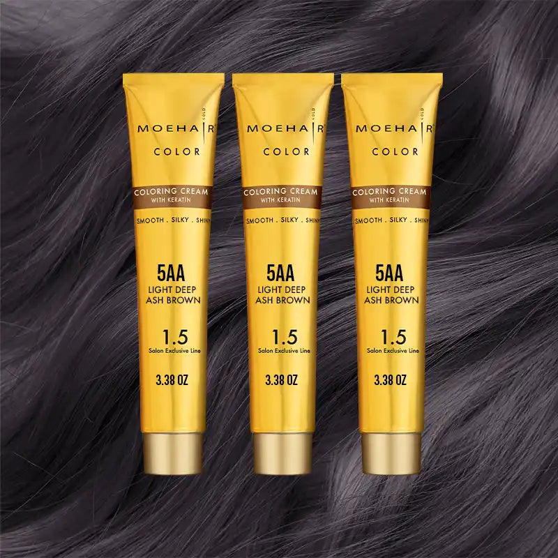 Pack of 3 - 5AA Light Deep Ash Brown Hair  Color