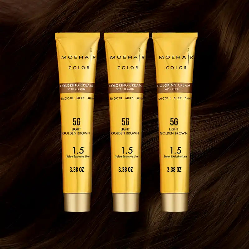 Pack of 3 - 5KG Light Copper Golden Brown Hair Color