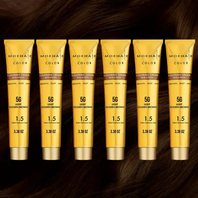 Pack of 6 - 5G Light Golden Brown Hair Color