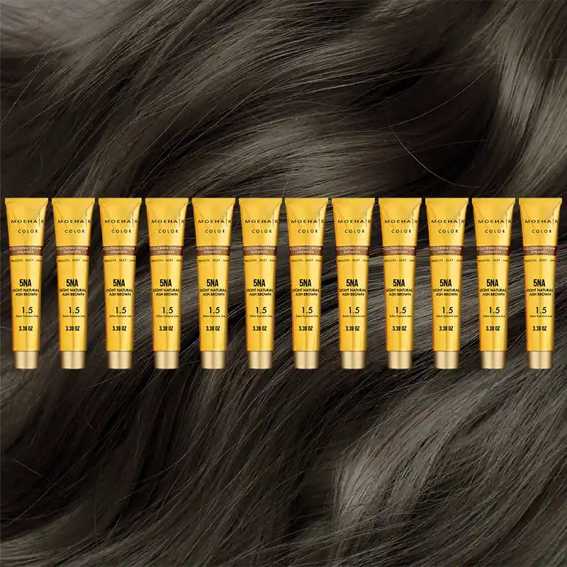 Pack of 12 - 5NA Light Natural Brown Ash Hair Color