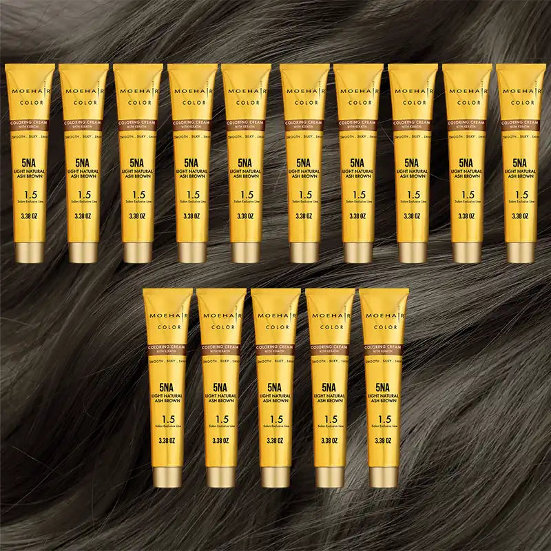 Pack of 15 - 5NA Light Natural Brown Ash Hair Color
