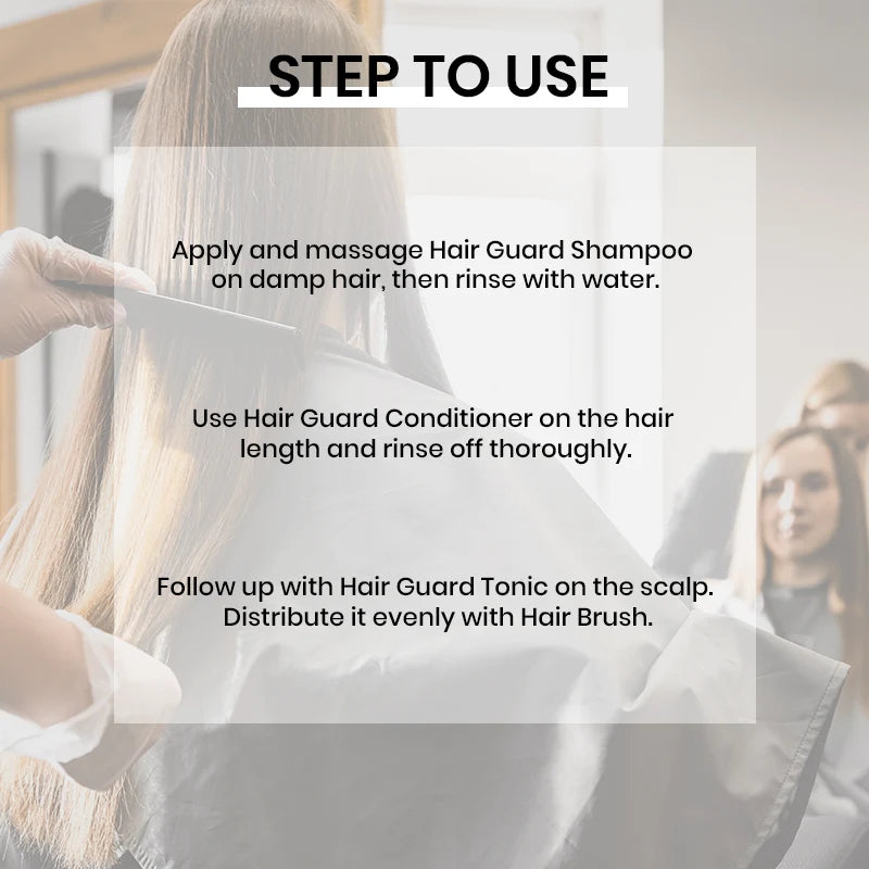 Instructions to use the hairfall kit