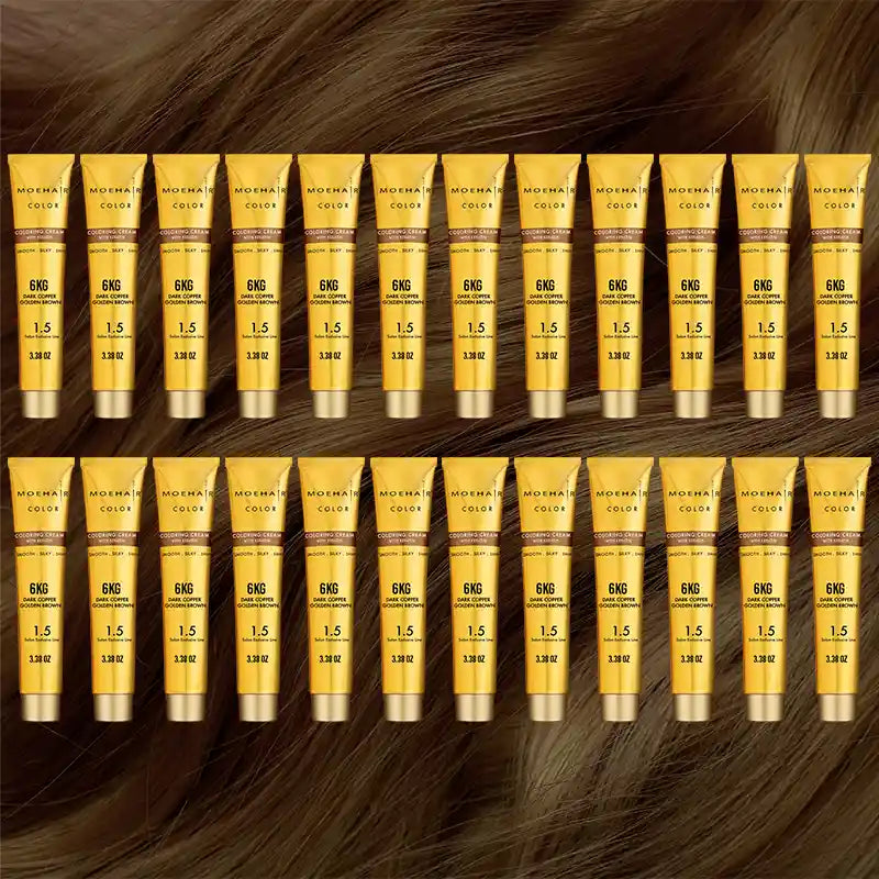 Pack of 24 - 6KG Dark Copper Golden Brown Hair Color