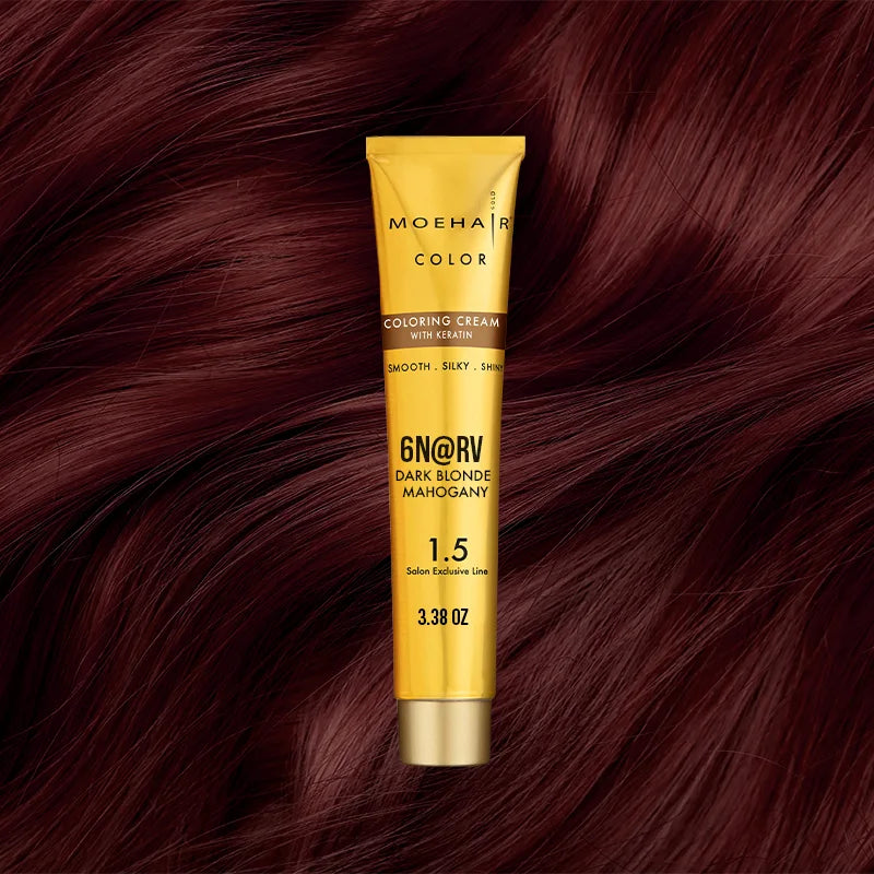 6N@RV Dark Blonde Mahogany Hair Color