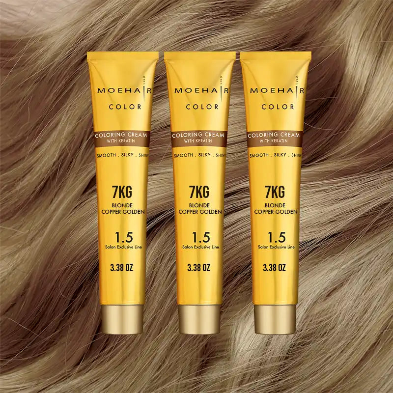 Pack of 3 -7KG Blonde Copper Golden Hair Color