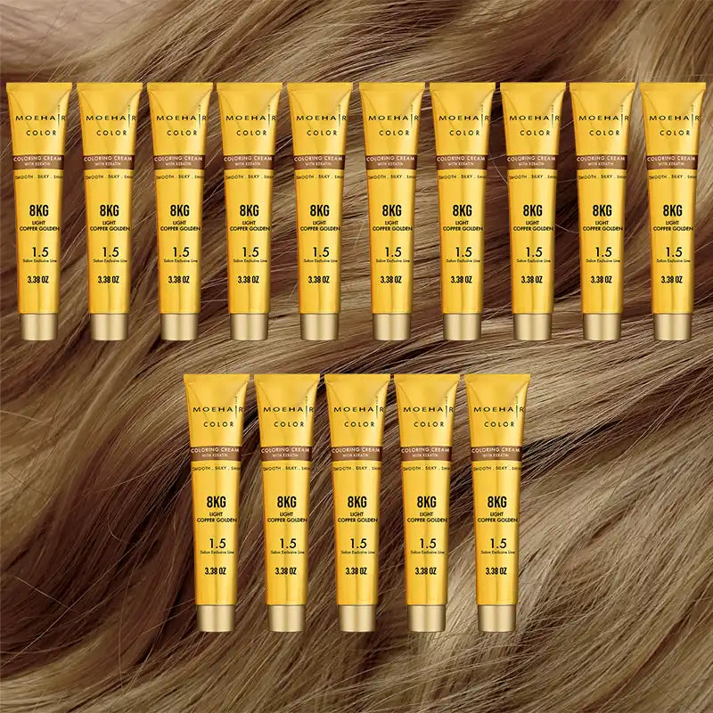 Pack of 15 - 8KG Light Copper Golden Blonde Hair Color
