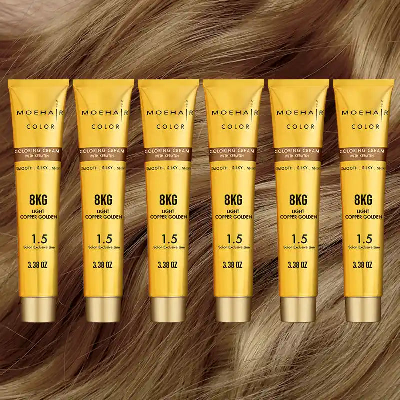 Pack of 6 - 8KG Light Copper Golden Blonde Hair Color