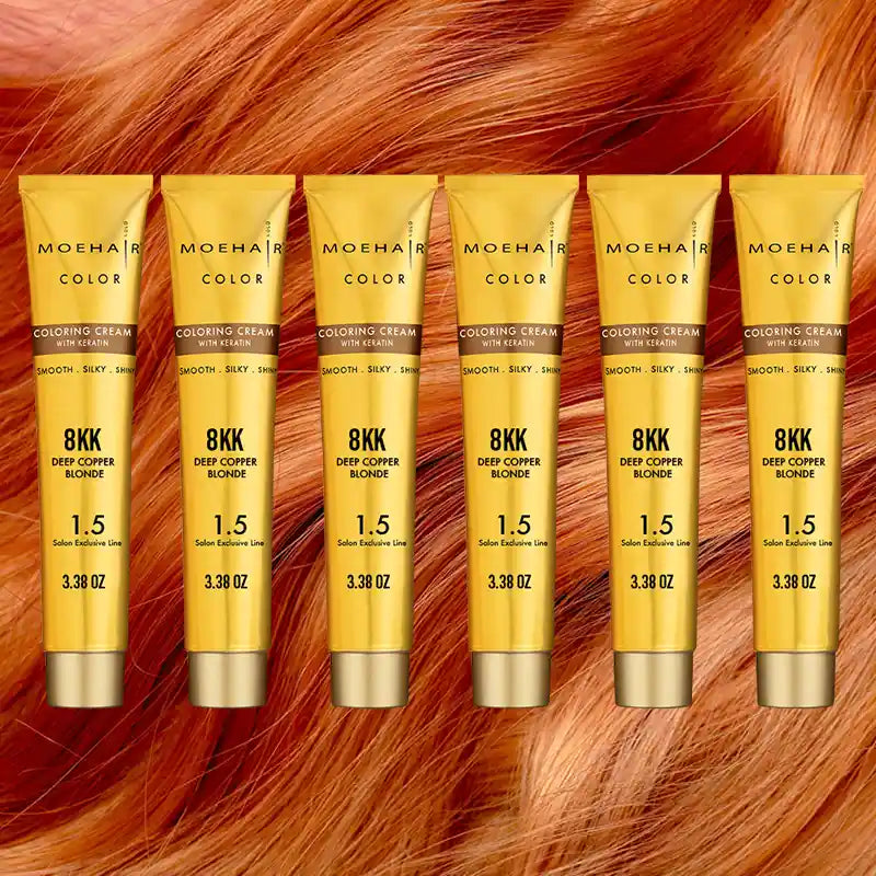 Pack of 6 - 8KK Deep Copper Blonde Hair Color