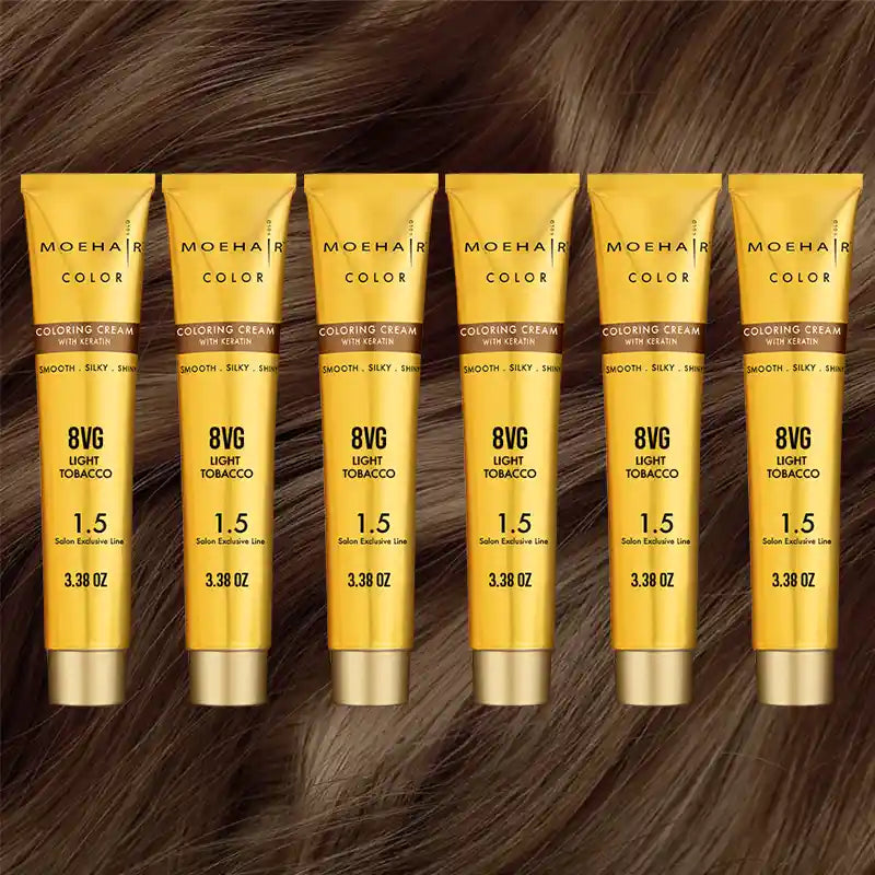 Pack of 6 - 8VG Light Tobacco Hair Color