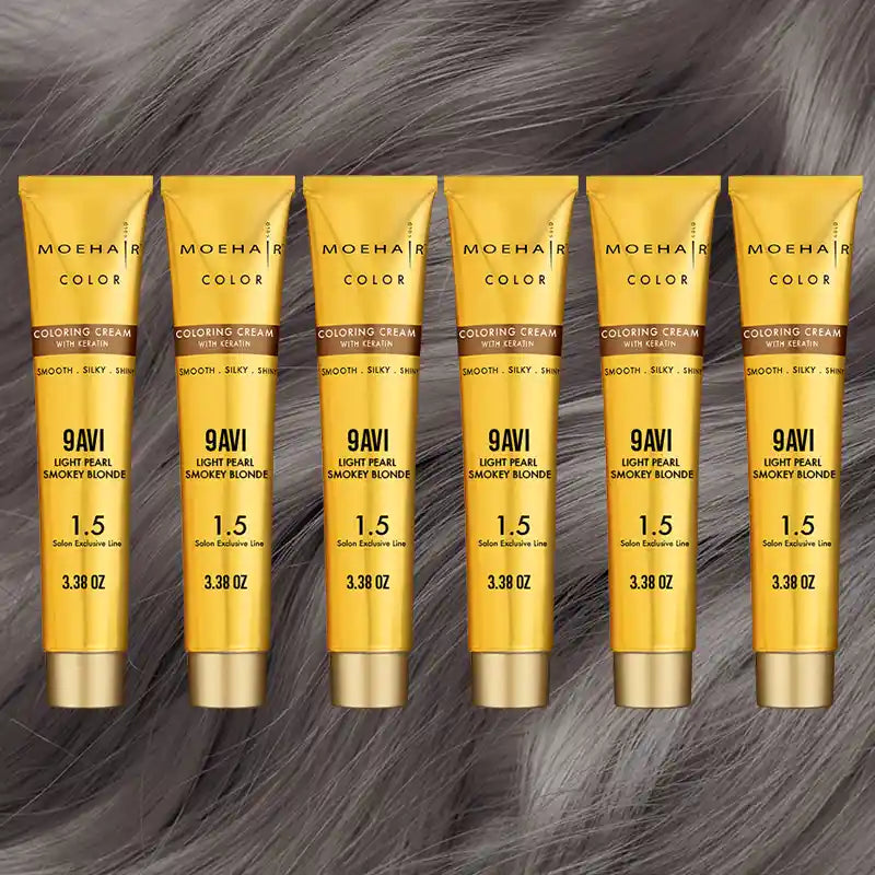 Pack of 6 - 9AVI Light Pearl Smokey Blonde Hair Color