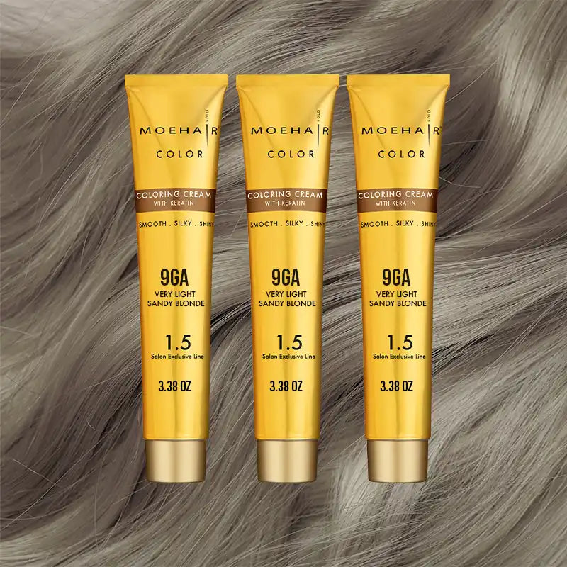 Pack of 3 - 9GA Very Light Sandy Blonde Hair Color