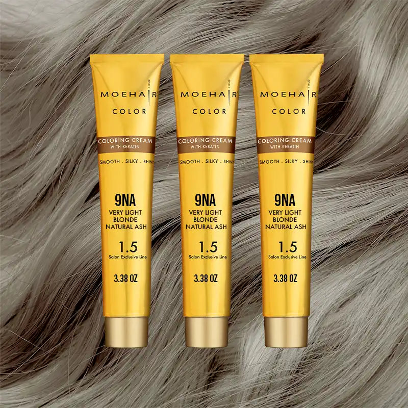 Pack of 3 - 9NA Very Light Blonde Natural Ash Hair Color